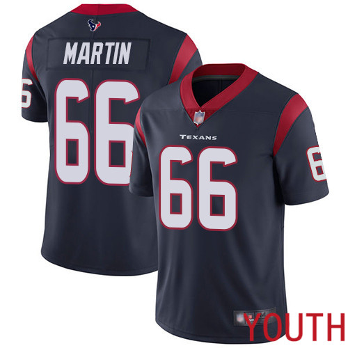 Houston Texans Limited Navy Blue Youth Nick Martin Home Jersey NFL Football #66 Vapor Untouchable->youth nfl jersey->Youth Jersey